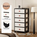 Axyaa 13.8 Inch Drawer Storage Cabinet, 3-6 Tier, Large Capacity, Multi-Color Options