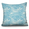 Axyaa Blue Wave Pattern Pillow Cover 45X45CM