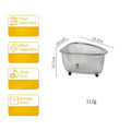 Axyaa Stainless Steel Triangle Sink Basket Residue Filter Net Veggie Wash Shelf