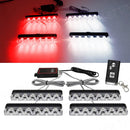 Axyaa Car LED Grid Strobe Light with Remote Control for Emergency Warning Beacons