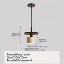 Axyaa Travertine Stone LED Pendant Lights for Elegant Decor