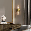 Axyaa Glass Rod LED Wall Light - Modern Bedroom Living Room Interior Lamp