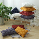 Axyaa Boho Plush Faux Wool Pillow Covers for Luxe Sofa Decor