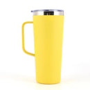 Axyaa 24oz Double Wall Coffee Tumbler with Handle Lid Stainless Steel Insulated Cup
