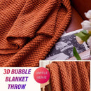 Axyaa Nordic Christmas Blanket: Light Luxury Knitted Throw for Bed or Sofa