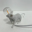 Axyaa Resin Animal LED Desk Lamp - Rat Cat Squirrel Night Light