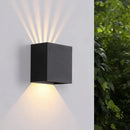 Axyaa Outdoor Black LED Wall Light Sconces - Waterproof, Adjustable Angle