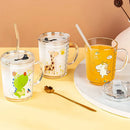 Axyaa Unicorn Kids Milk Cup with Scale & Straw Lid.