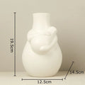 Axyaa Ceramic Floral Vase for Elegant Room Decor and Flower Arrangement