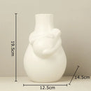 Axyaa Ceramic Floral Vase for Elegant Room Decor and Flower Arrangement