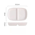 Axyaa Ceramic Grid Plate for Weight Loss Fruit Breakfast with Highend Feel