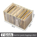 Axyaa Underwear Drawer Organizer: Foldable Closet Divider for Underpants, Socks, Bra