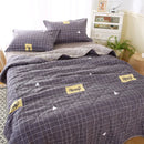 Axyaa Daisy Print Quilted Summer Quilt Set - Soft, Breathable, Washable, Comfortable