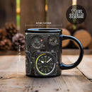 Axyaa Space Shuttle Fighter Console Ceramic Mug - Ideal Gift for Pilots
