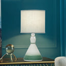 Axyaa Nordic Ceramic LED Table Lamp for Modern Home Decor in Living Room or Bedroom