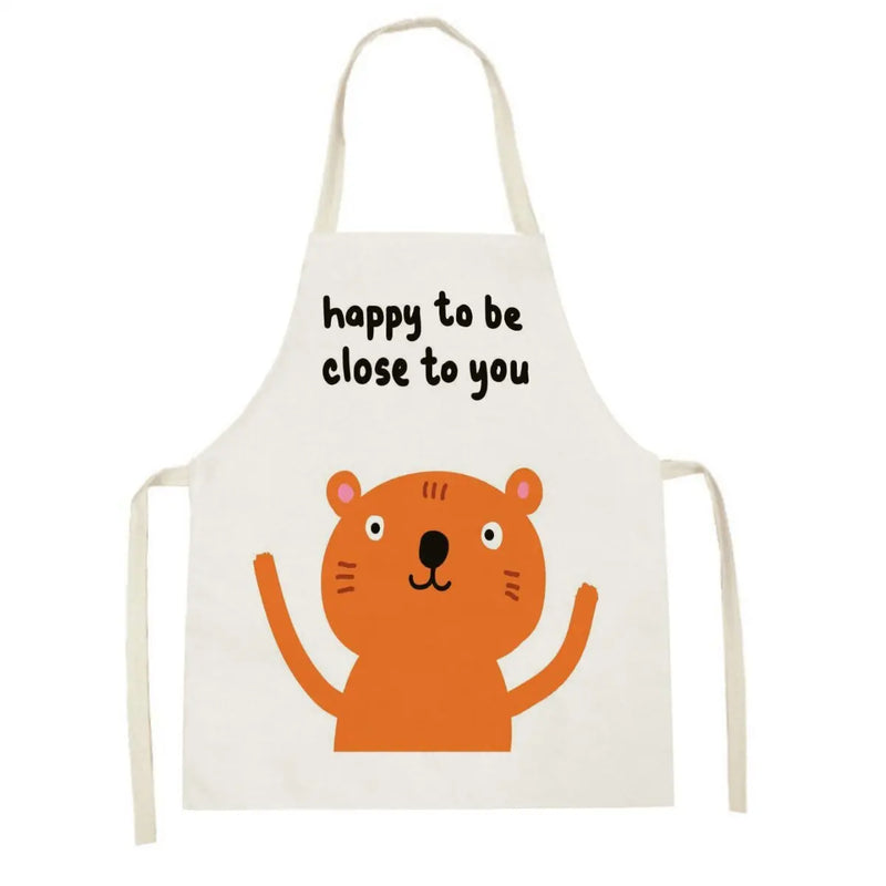 Axyaa Kitchen Apron: Fun Cartoon Design for Cooking, Baking, and Cleaning.