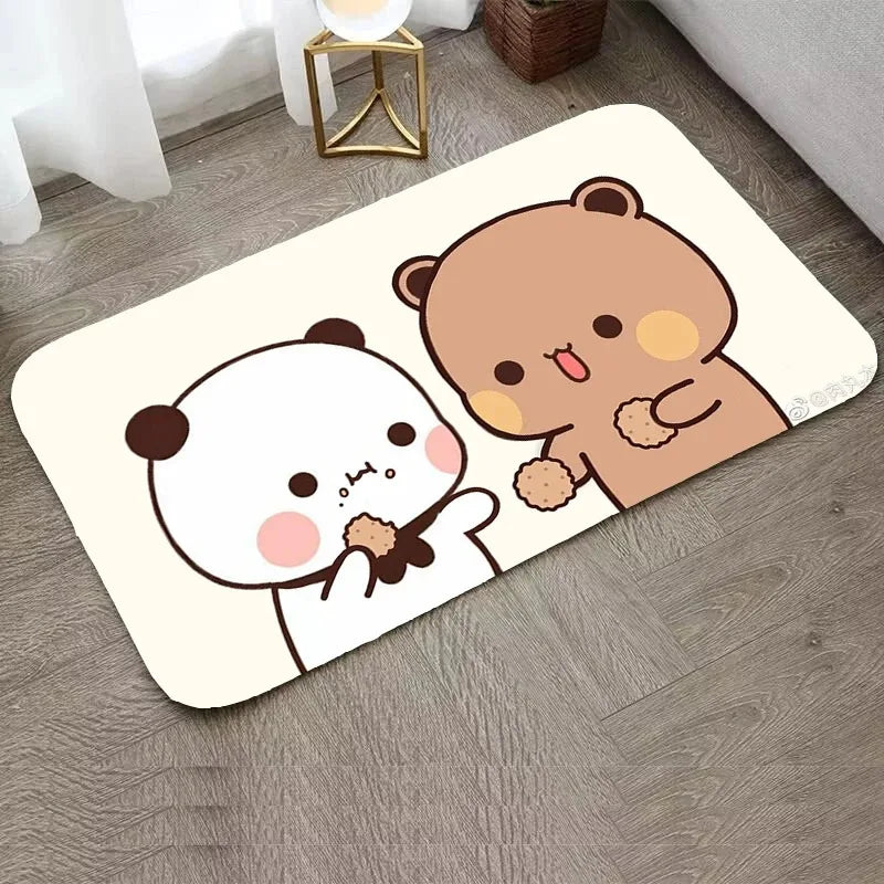 Axyaa Bear Carpet Entrance Mat - Water-Absorbent & Anti-Slip Home Decor