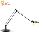 Axyaa Industrial Adjustable Desk Lamp LED G4 Aluminum Glass Table Lamp