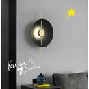 Axya Luxury Round LED Wall Lamps for Bedroom Livingroom Indoor Lighting