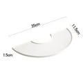 Axyaa White Ceramic Dining Plate: Unique Tableware for Sushi, Desserts, Pasta & Molecular Cuisine