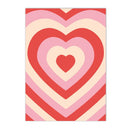 Axyaa Danish Floral Heart Butterfly Canvas Art Poster - Home Decor