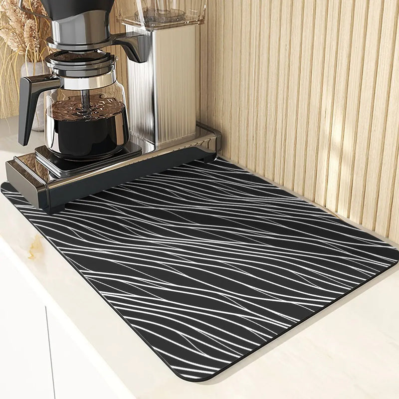 Axyaa Lattice Pattern Diatomaceous Earth Table Mat Set