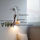 Axyaa Ceramic LED Wall Sconce Light Fixture with Pull Chain Switch
