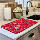 Axyaa Holiday Drying Mat - Absorbent Dish Mat, Multi-Functional
