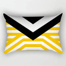 Yellow Geometric Cushion 30x50 Pillowcase for Living Room Sofa and Bed - Axyaa Home