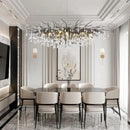 Axyaa Crystal Raindrop Chandelier - Nordic High-End Luxury Pendant Light