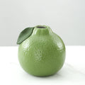 Axyaa Orange Ceramic Vase with Simulated Pomelo Fruit for Home Decoration
