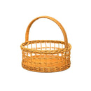 Handwoven Bread Storage Basket, Fruit Tray & Organizer - Axyaa Rustic Flower Basket