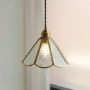 Axyaa Glass Chandelier Pendant Light Fixture LED Hanging Lamp for Home Decor