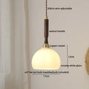 Axyaa Glass Walnut LED Pendant Lamps Copper Modern Pendant Lights