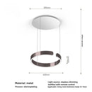 Axyaa Smart Dimming Circle Rings Chandelier for Home Decor