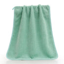 Axyaa Pineapple Grid Coral Fleece Towel Set