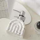 Axya Geometric Stripes Ceramic Soap Dispenser Set