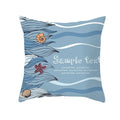 Axyaa Sailing Anchor Sofa Cushion Cover - Summer Beach Pillow for Home Decoration