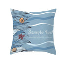 Axyaa Sailing Anchor Sofa Cushion Cover - Summer Beach Pillow for Home Decoration