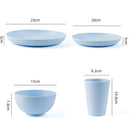 Axyaa Wheat Straw Cutlery Set - Unbreakable Eco-Friendly Dining Tableware