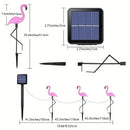 Axyaa Flamingo Solar Garden Lights: Waterproof LED Stake for Outdoor Pathway Decor