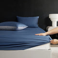 Axyaa Luxury Cotton Fitted Sheet for Hot Sleepers - Moisture-Wicking Mattress Cover
