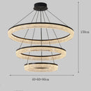 Axyaa Modern LED Chandelier Pendant Light for Dining Room Ceiling, Decorative Indoor Lighting