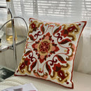 Axyaa Ethnic Floral Embroidered Pillowcase - Cotton Throw Cushion Cover