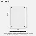 Axyaa Magnetic Tabletop Board with Stand and Clamp, Metal for Magnets Display