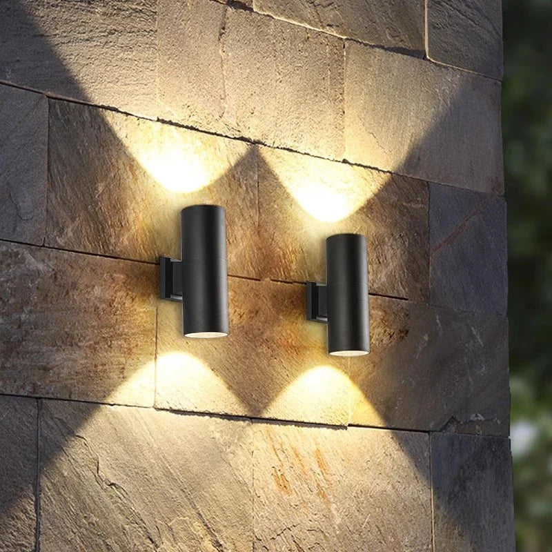 Axyaa Dual Beam LED Outdoor Wall Sconce - Waterproof Aluminum Spot Light