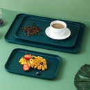 Axyaa Nordic Style Food Storage Tray Rectangular Plate for Kitchen Organization