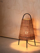 Axyaa Rattan Weaving Table Lamp - LED E27 Vintage Desk Light