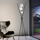 Axyaa Nordic Moon Floor Lamp - Modern Minimalist Three-legged Design, Ideal for Bedroom and Living Room
