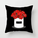 Axyaa Red Cartoon Cushion Cover 45x45cm - Modern Leisure Home Decor Pillow